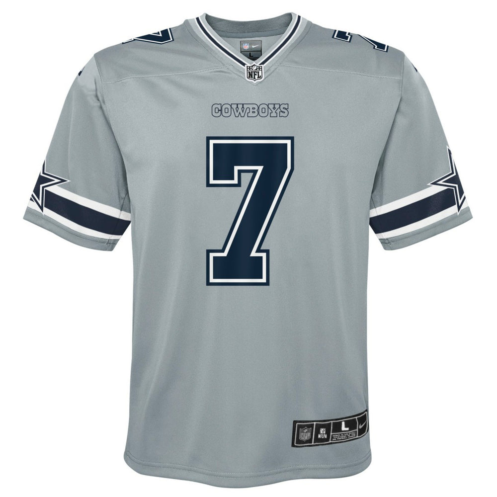 Nike Trevon Diggs Dallas Cowboys Youth Inverted Game Jersey Silver