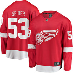 Moritz Seider Detroit Red Wings Fanatics Home Breakaway Player Jersey - Red - NHL 4564175