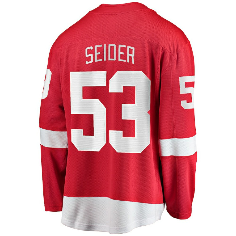 Moritz Seider Detroit Red Wings Fanatics Home Breakaway Player Jersey - Red - NHL 4564175