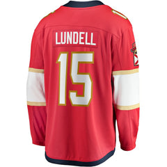 Anton Lundell Florida Panthers Fanatics Home Breakaway Player Jersey - Red - NHL 4564200