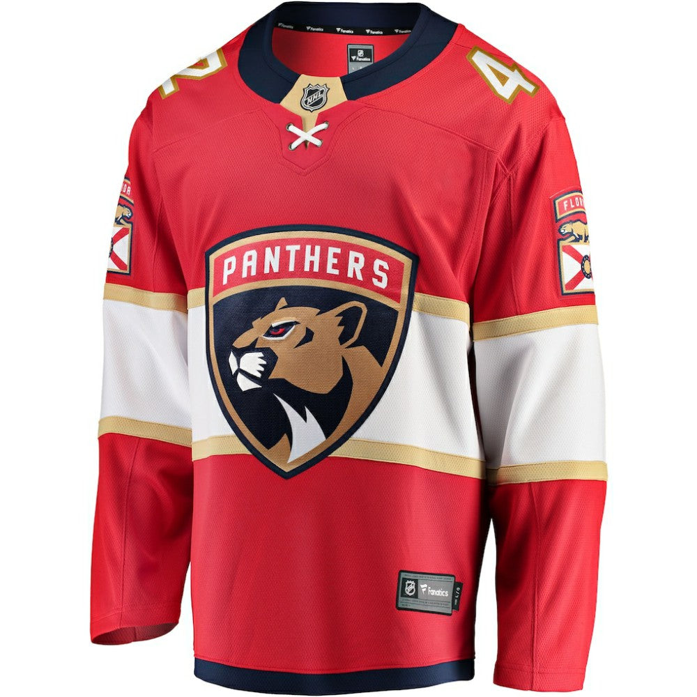Gustav Forsling Florida Panthers Fanatics Home Breakaway Player Jersey - Red - NHL 4564206