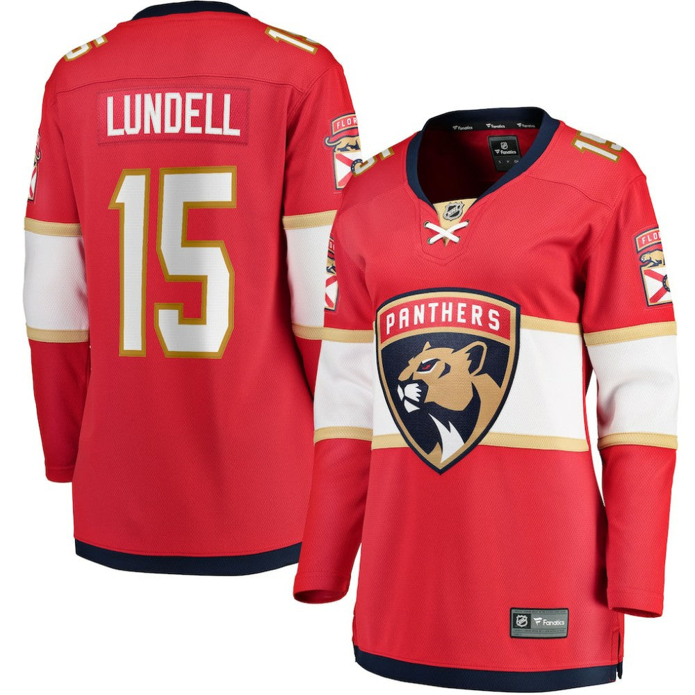 Anton Lundell Florida Panthers Fanatics Women's Home Breakaway Player Jersey - Red - NHL 4564211