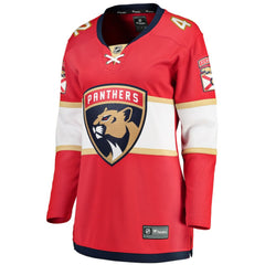 Gustav Forsling Florida Panthers Fanatics Women's Home Breakaway Player Jersey - Red - NHL 4564217