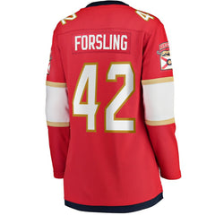 Gustav Forsling Florida Panthers Fanatics Women's Home Breakaway Player Jersey - Red - NHL 4564217