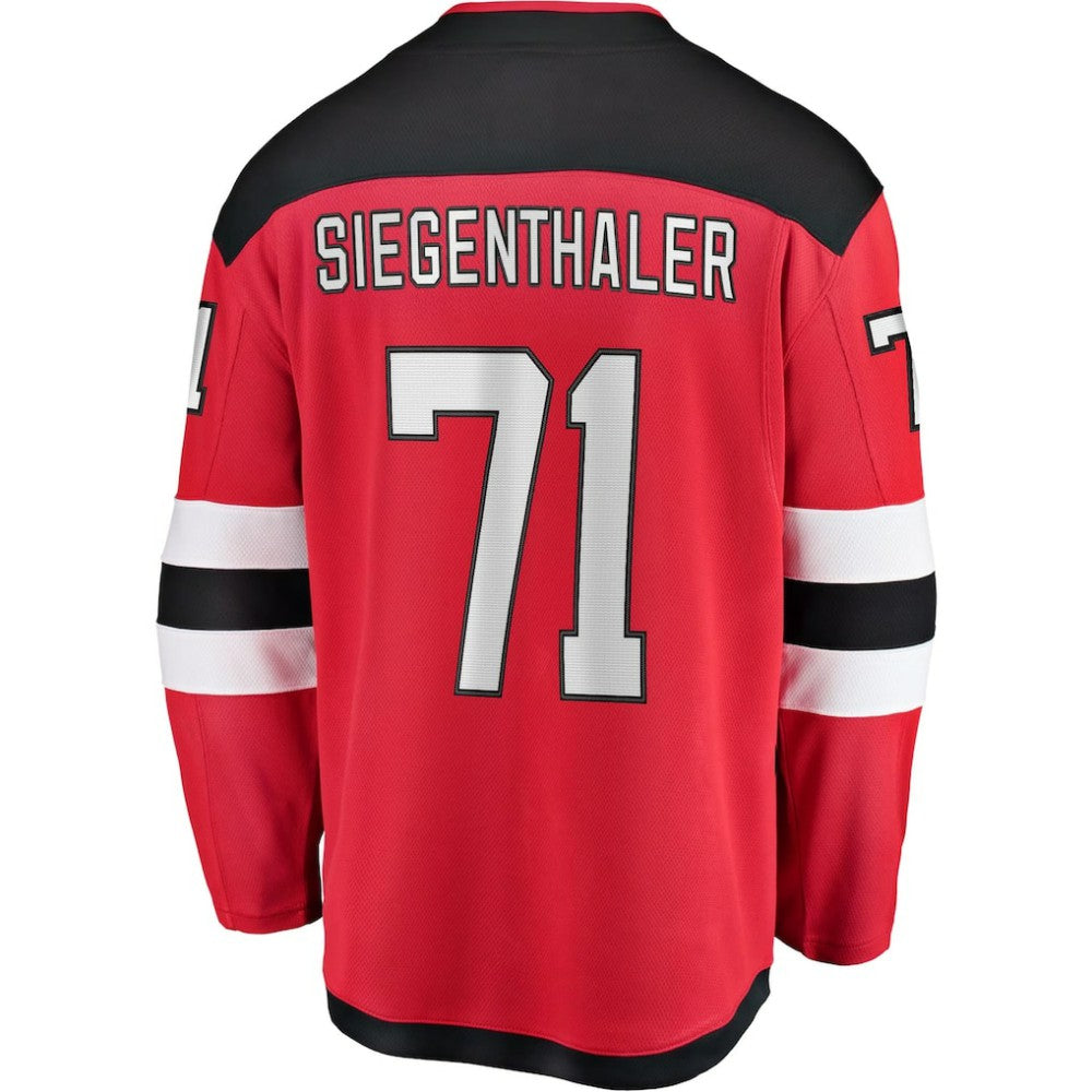 Jonas Siegenthaler New Jersey Devils Fanatics Home Breakaway Player Jersey - Red - NHL 4564244
