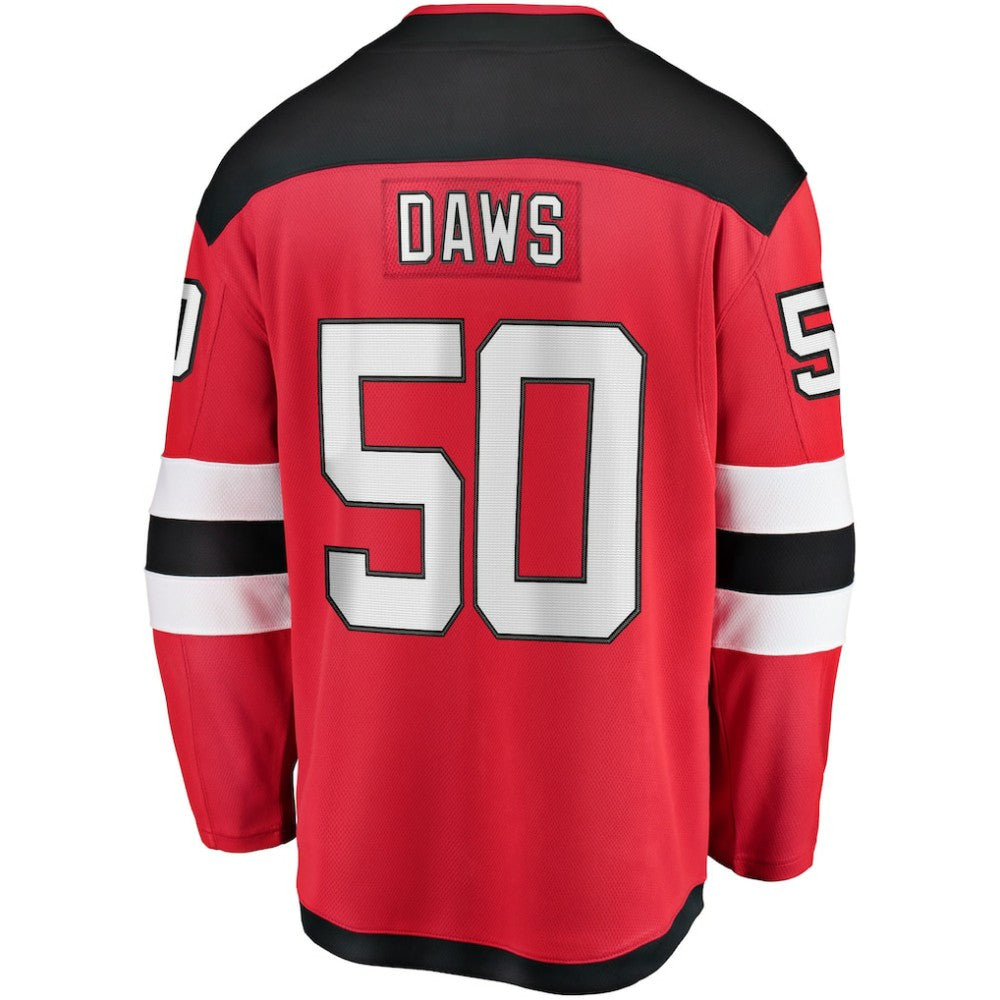 Nico Daws New Jersey Devils Fanatics Home Breakaway Player Jersey - Red - NHL 4564247