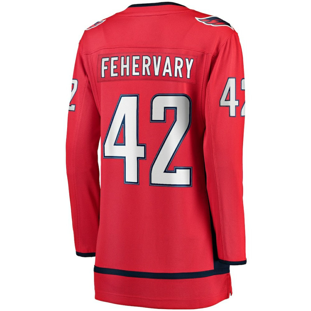 Martin Fehervary Washington Capitals Fanatics Women's Home Breakaway Player Jersey - Red - NHL 4564276