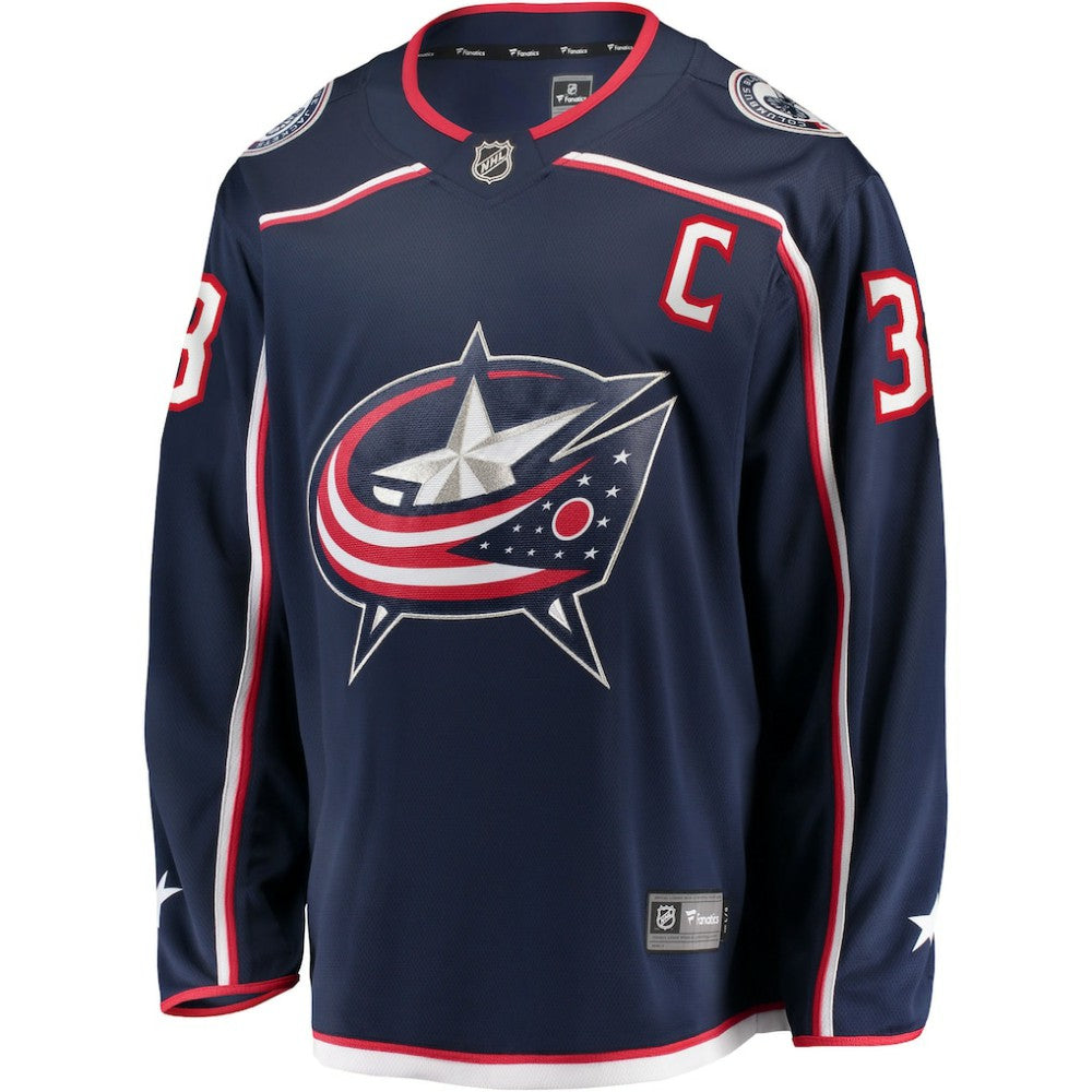 Boone Jenner Columbus Blue Jackets Home Captain Patch Breakaway Player Jersey - Navy - NHL 4564355