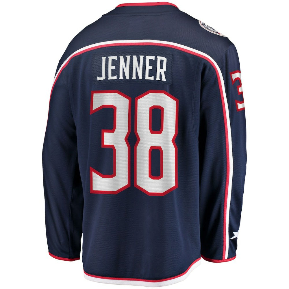 Boone Jenner Columbus Blue Jackets Home Captain Patch Breakaway Player Jersey - Navy - NHL 4564355