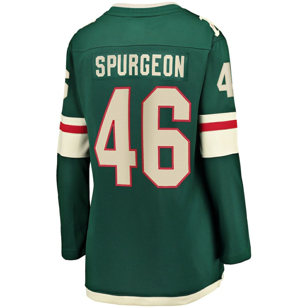 Jared Spurgeon Minnesota Wild Women's Home Breakaway Player Jersey - Green - NHL 4564358