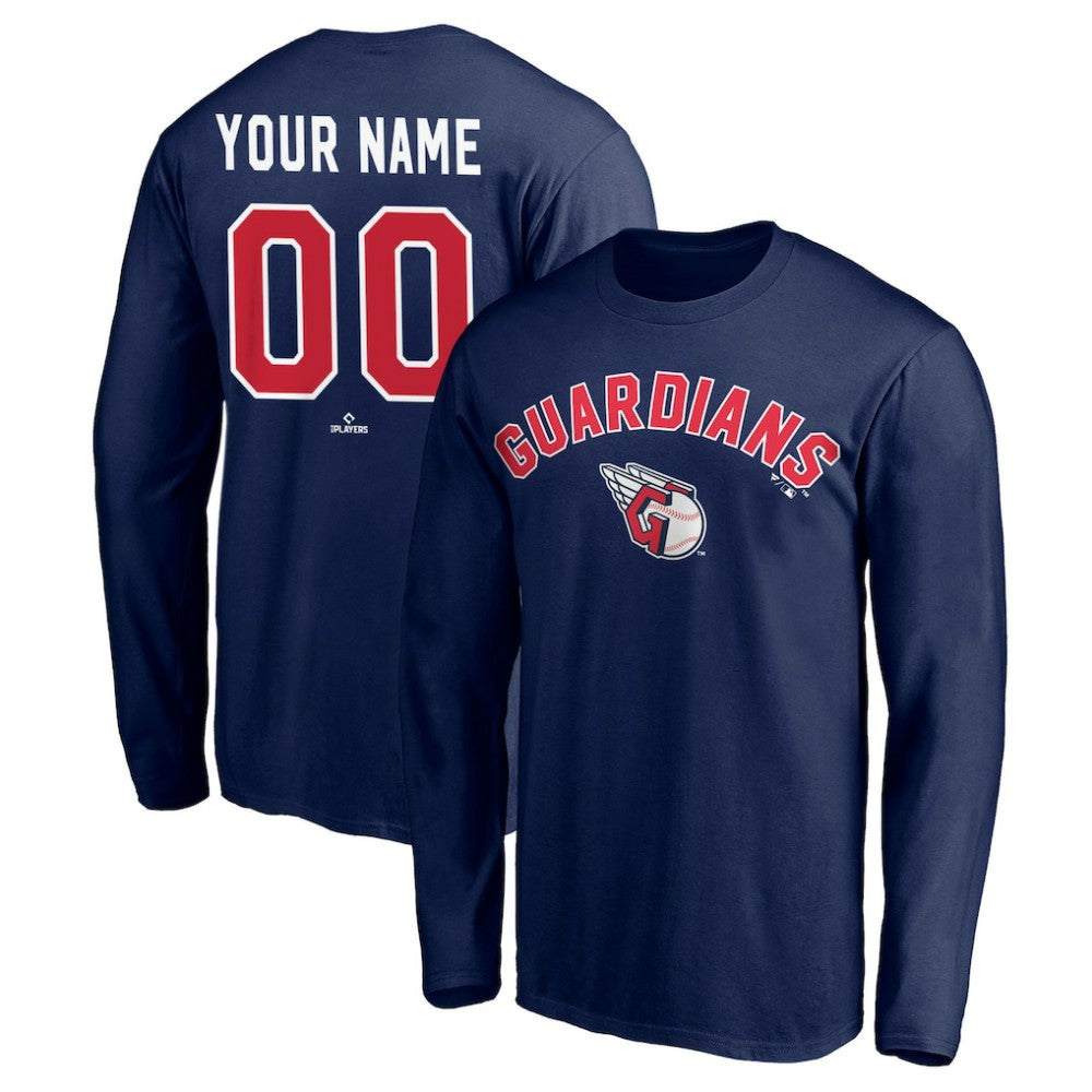Cleveland Guardians Personalized Winning Streak Long Sleeve T-Shirt - Navy - MLB Lifestyle
