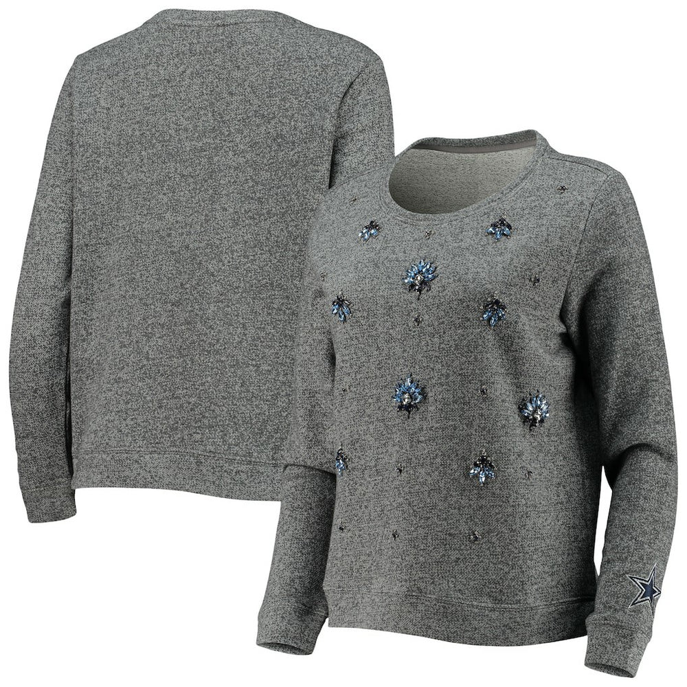 Dallas Cowboys Women's Amal Pullover Sweater Gray