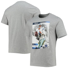 Dak Prescott Dallas Cowboys Name & Number T-Shirt Heathered Gray