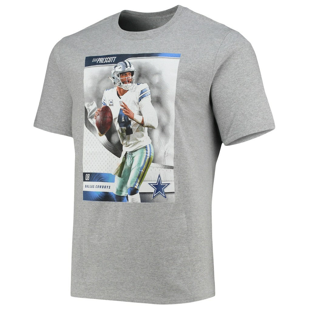 Dak Prescott Dallas Cowboys Name & Number T-Shirt Heathered Gray
