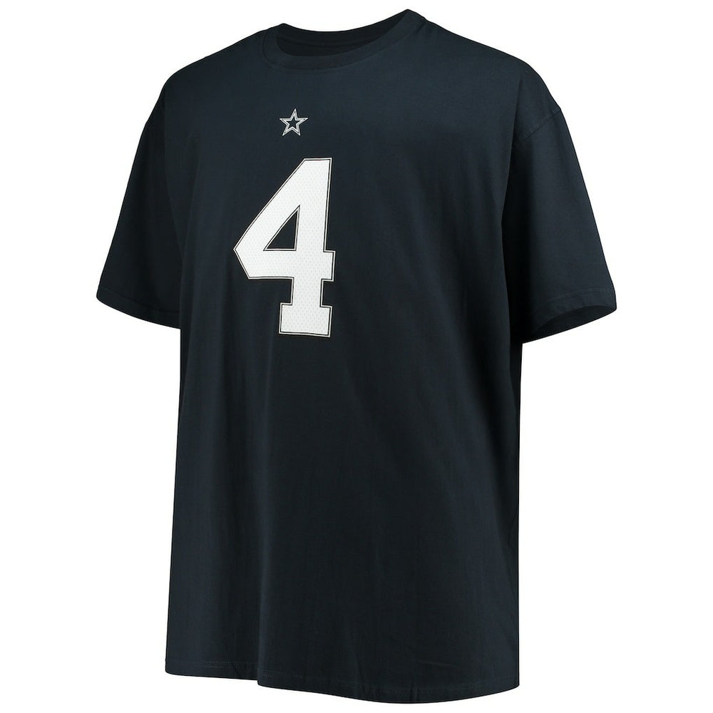 Dak Prescott Dallas Cowboys Big & Tall Player Name & Number T-Shirt Navy