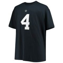 Dak Prescott Dallas Cowboys Big & Tall Player Name & Number T-Shirt Navy