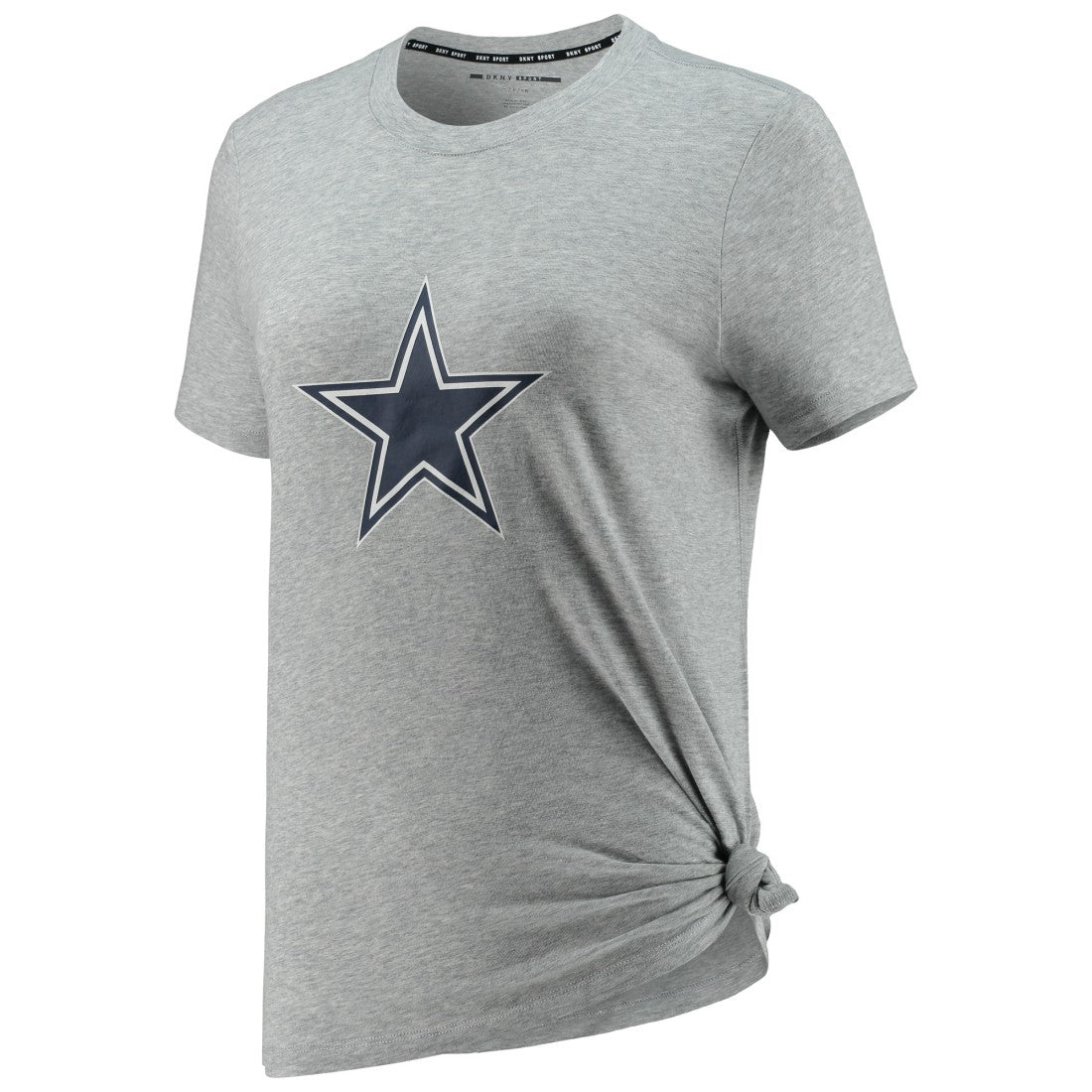 Dallas Cowboys DKNY Sport Women's Ava Tri-Blend T-Shirt Heathered Gray