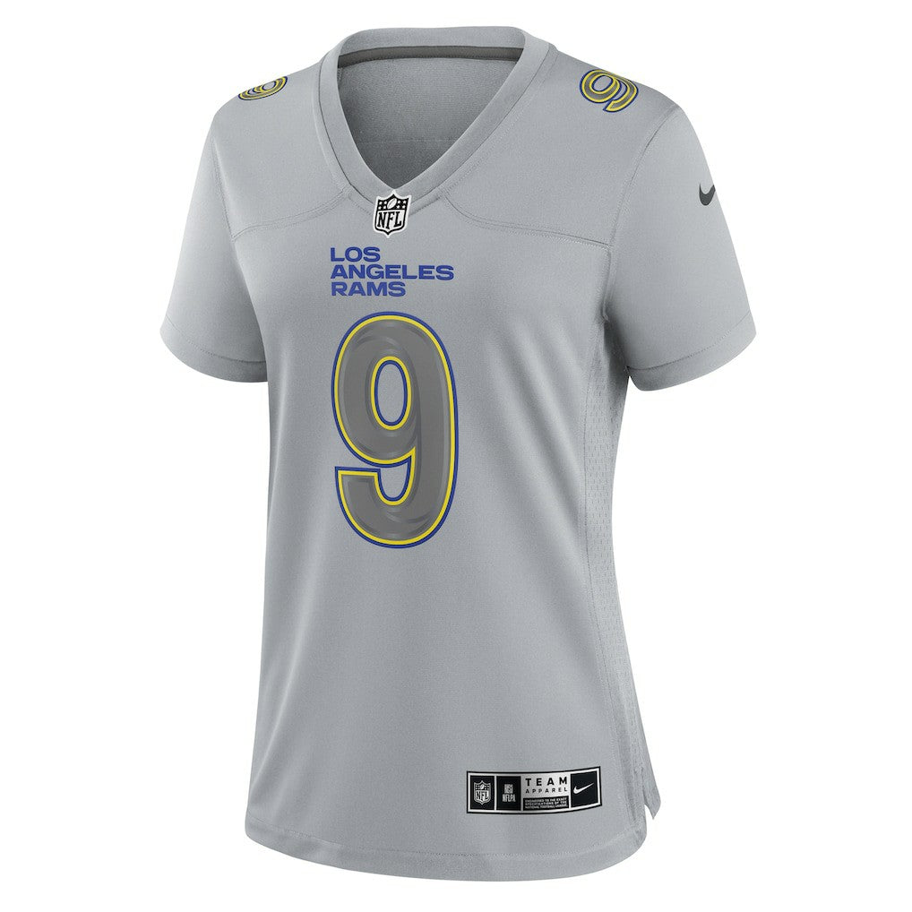 Nike Matthew Stafford Los Angeles Rams Women's Atmosphere Fashion Game Jersey Gray