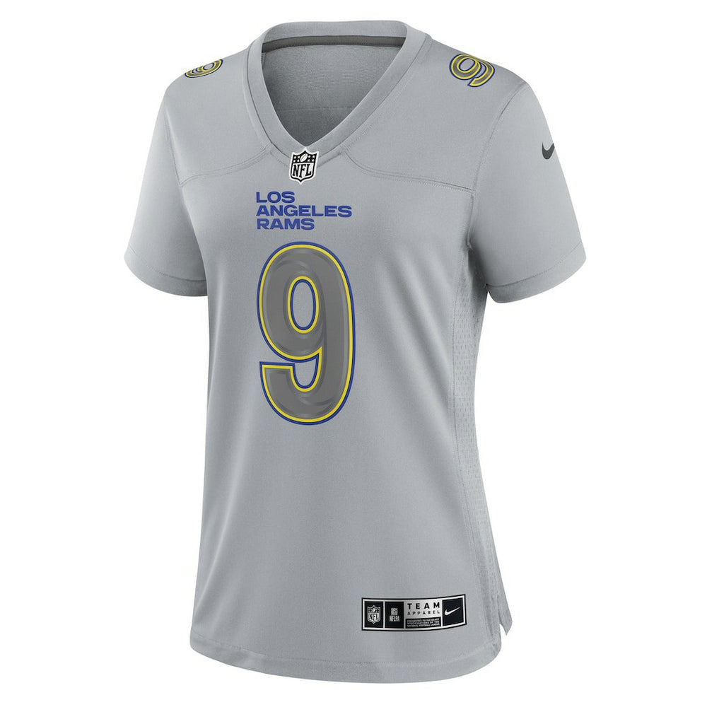 Nike Matthew Stafford Los Angeles Rams Women's Atmosphere Fashion Game Jersey Gray