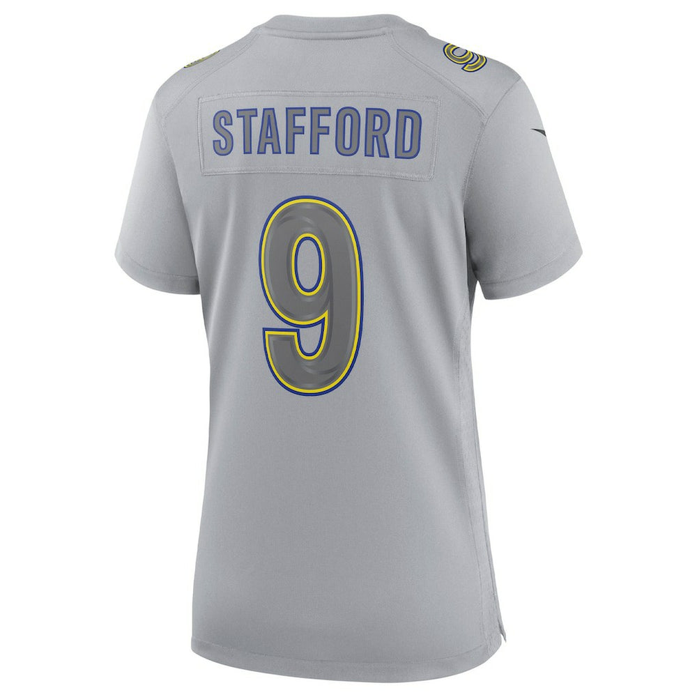 Nike Matthew Stafford Los Angeles Rams Women's Atmosphere Fashion Game Jersey Gray