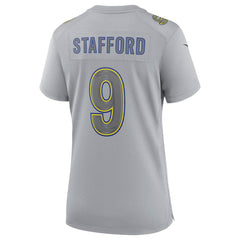 Nike Matthew Stafford Los Angeles Rams Women's Atmosphere Fashion Game Jersey Gray