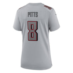 Nike Kyle Pitts Atlanta Falcons Women's Atmosphere Fashion Game Jersey Gray