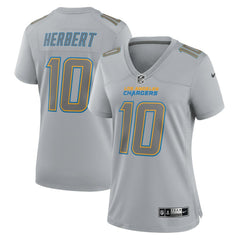 Nike Justin Herbert Los Angeles Chargers Women's Atmosphere Fashion Game Jersey Gray