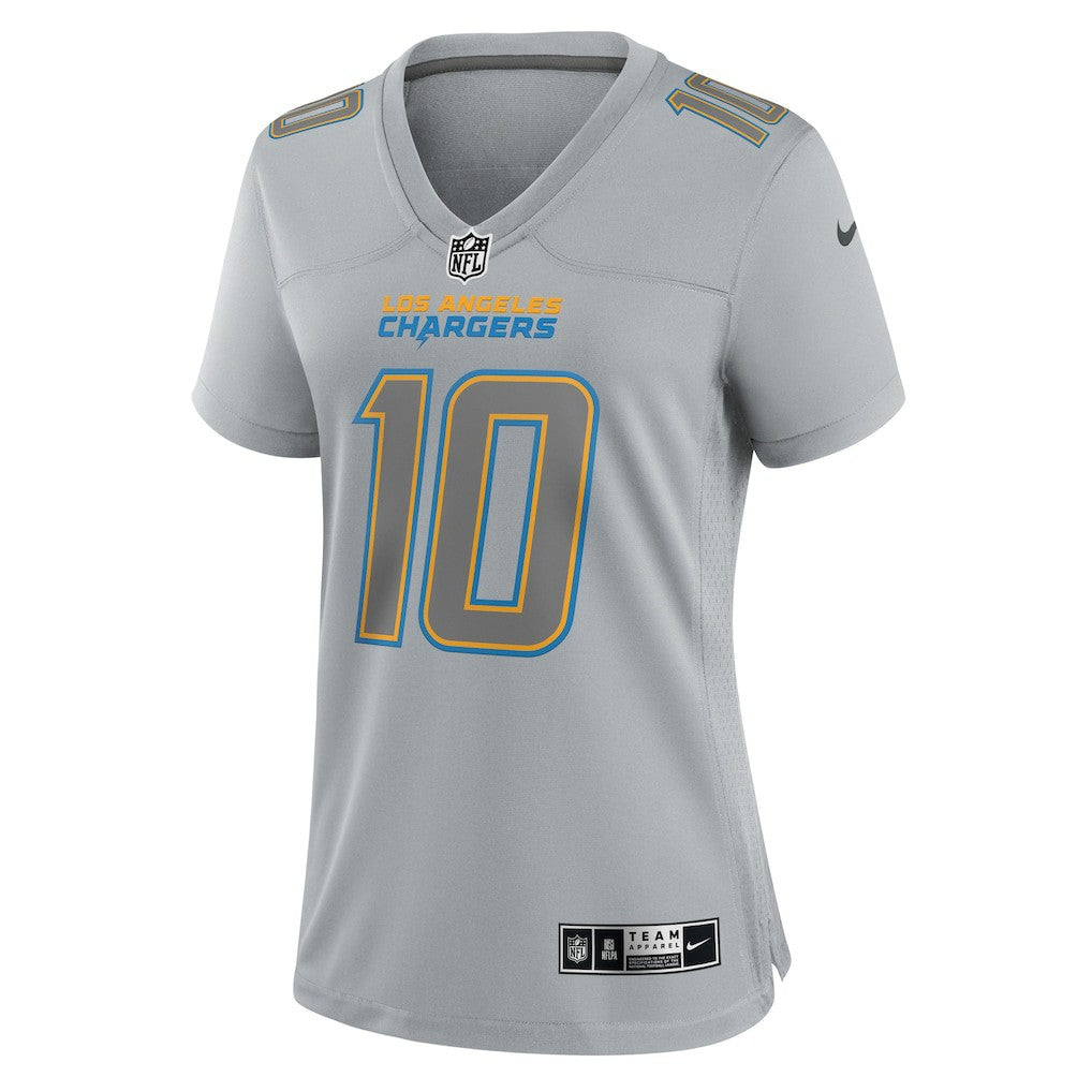 Nike Justin Herbert Los Angeles Chargers Women's Atmosphere Fashion Game Jersey Gray