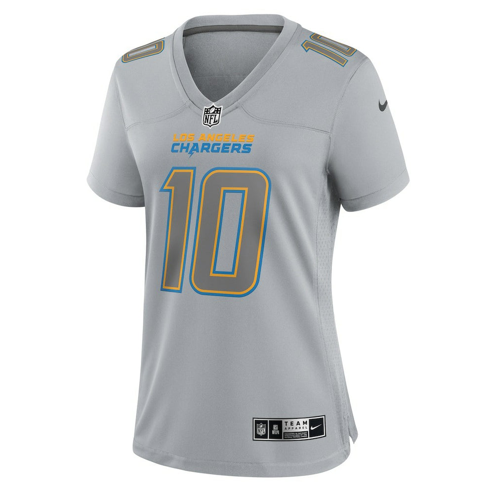 Nike Justin Herbert Los Angeles Chargers Women's Atmosphere Fashion Game Jersey Gray