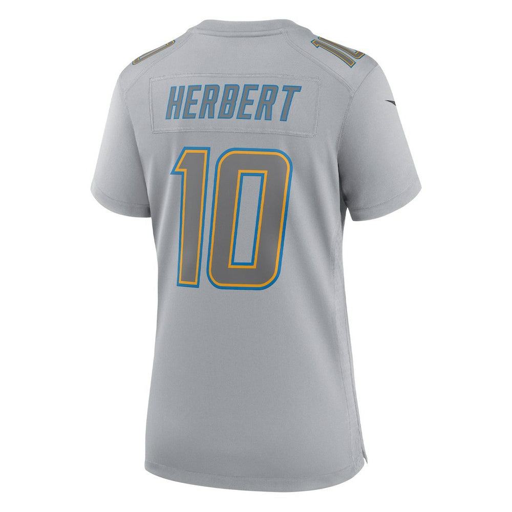 Nike Justin Herbert Los Angeles Chargers Women's Atmosphere Fashion Game Jersey Gray