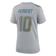 Nike Justin Herbert Los Angeles Chargers Women's Atmosphere Fashion Game Jersey Gray