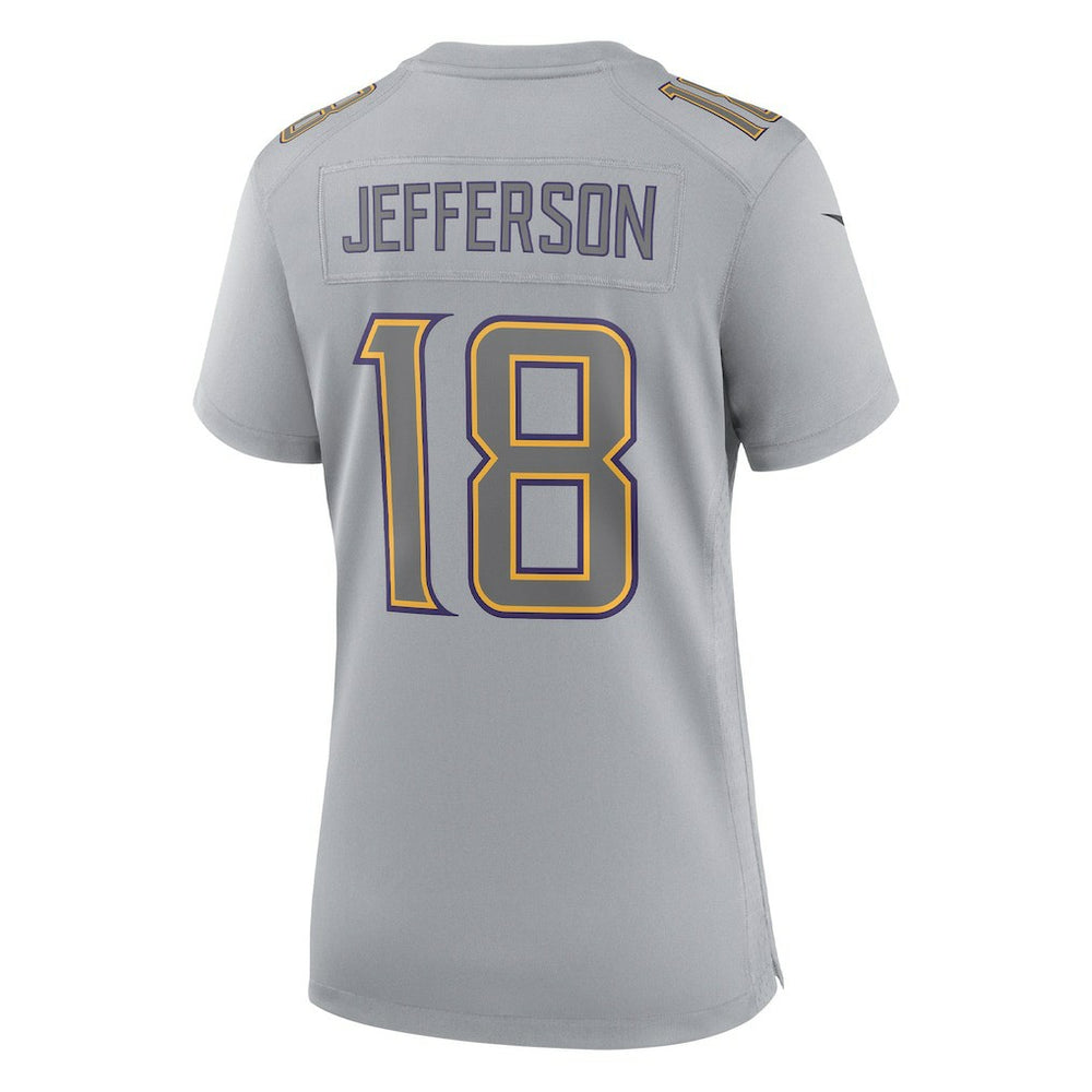 Nike Justin Jefferson Minnesota Vikings Women's Atmosphere Fashion Game Jersey Gray