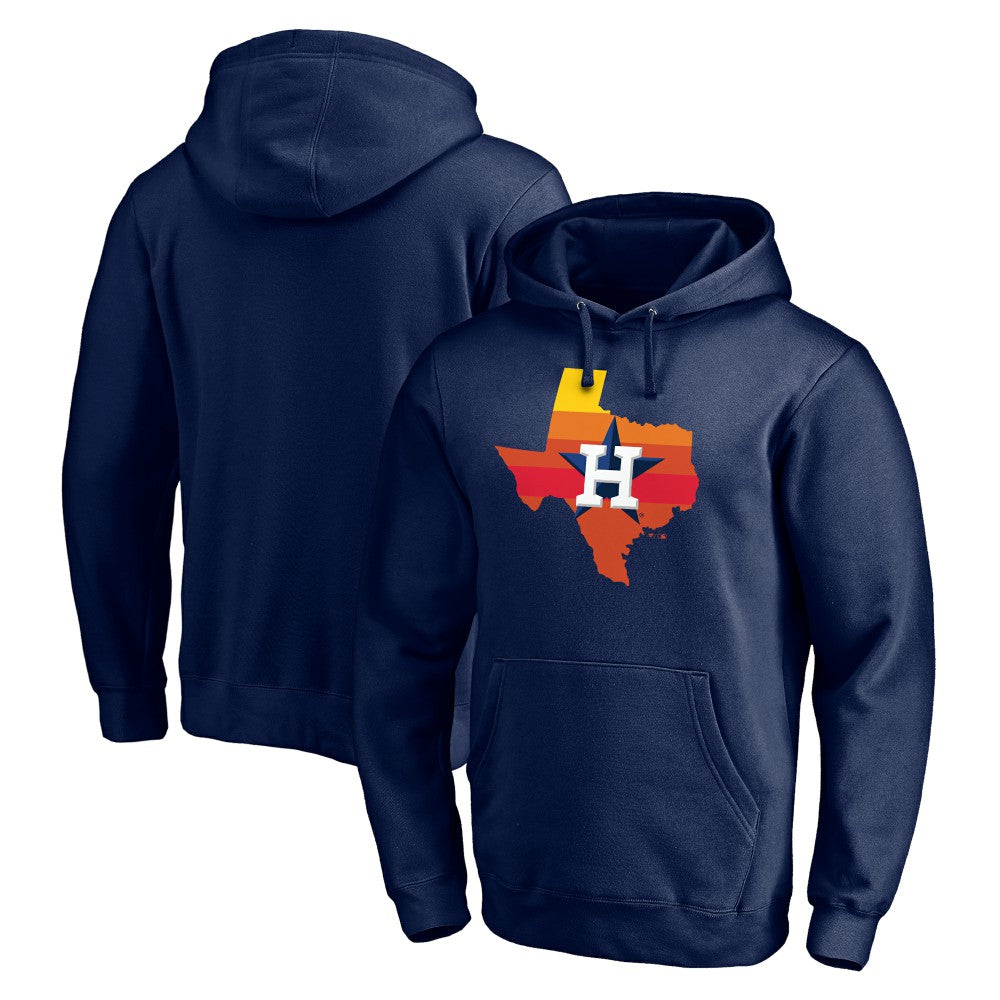 Houston Astros Hometown Collection Texas Sunrise Pullover Hoodie - Navy - MLB Discount