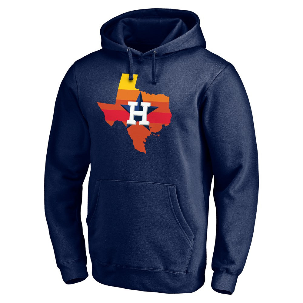 Houston Astros Hometown Collection Texas Sunrise Pullover Hoodie - Navy - MLB Discount