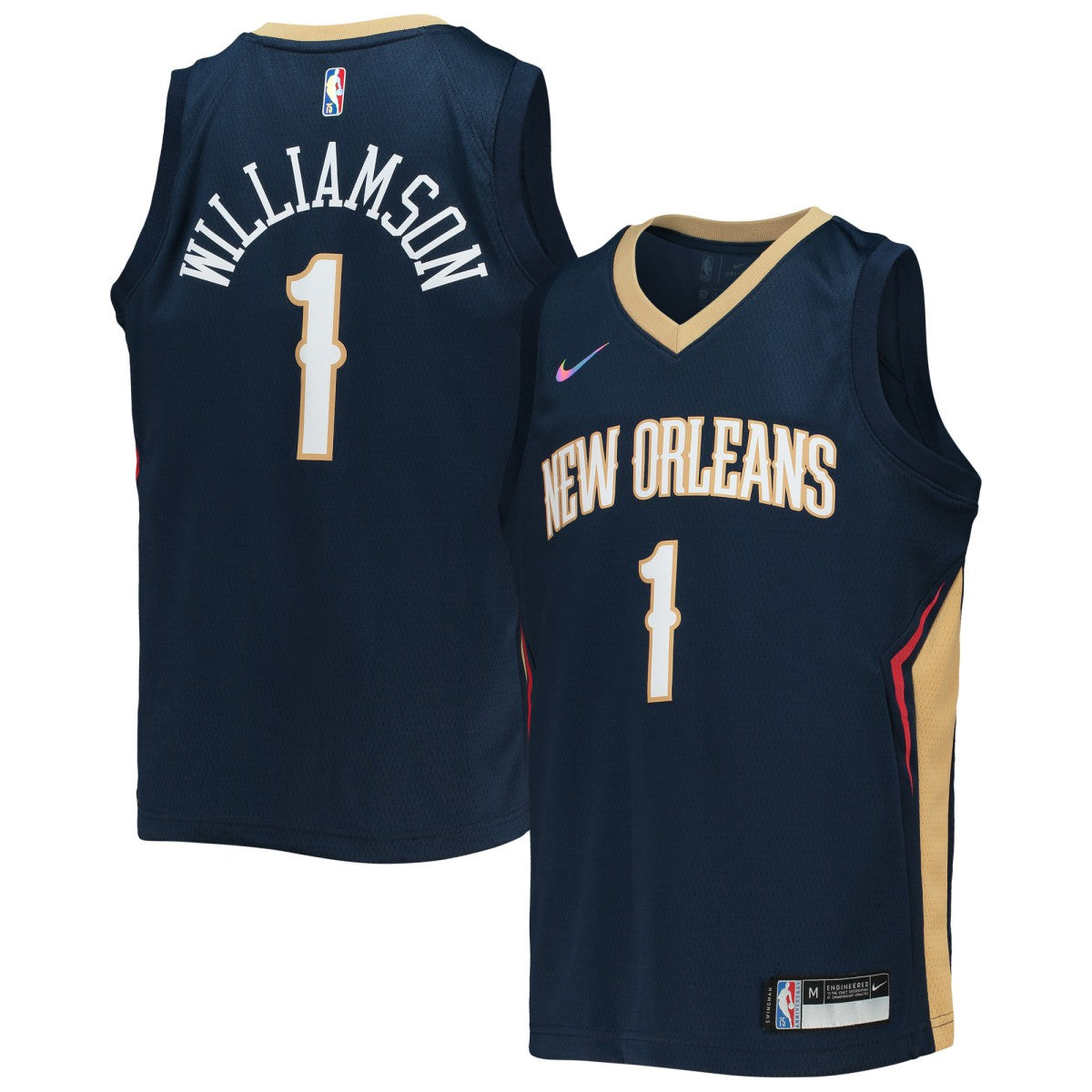 Zion Williamson New Orleans Pelicans Youth 2021/22 Diamond Swingman Jersey Icon Edition Navy | Nike