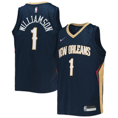 Zion Williamson New Orleans Pelicans Youth 2021/22 Diamond Swingman Jersey Icon Edition Navy | Nike