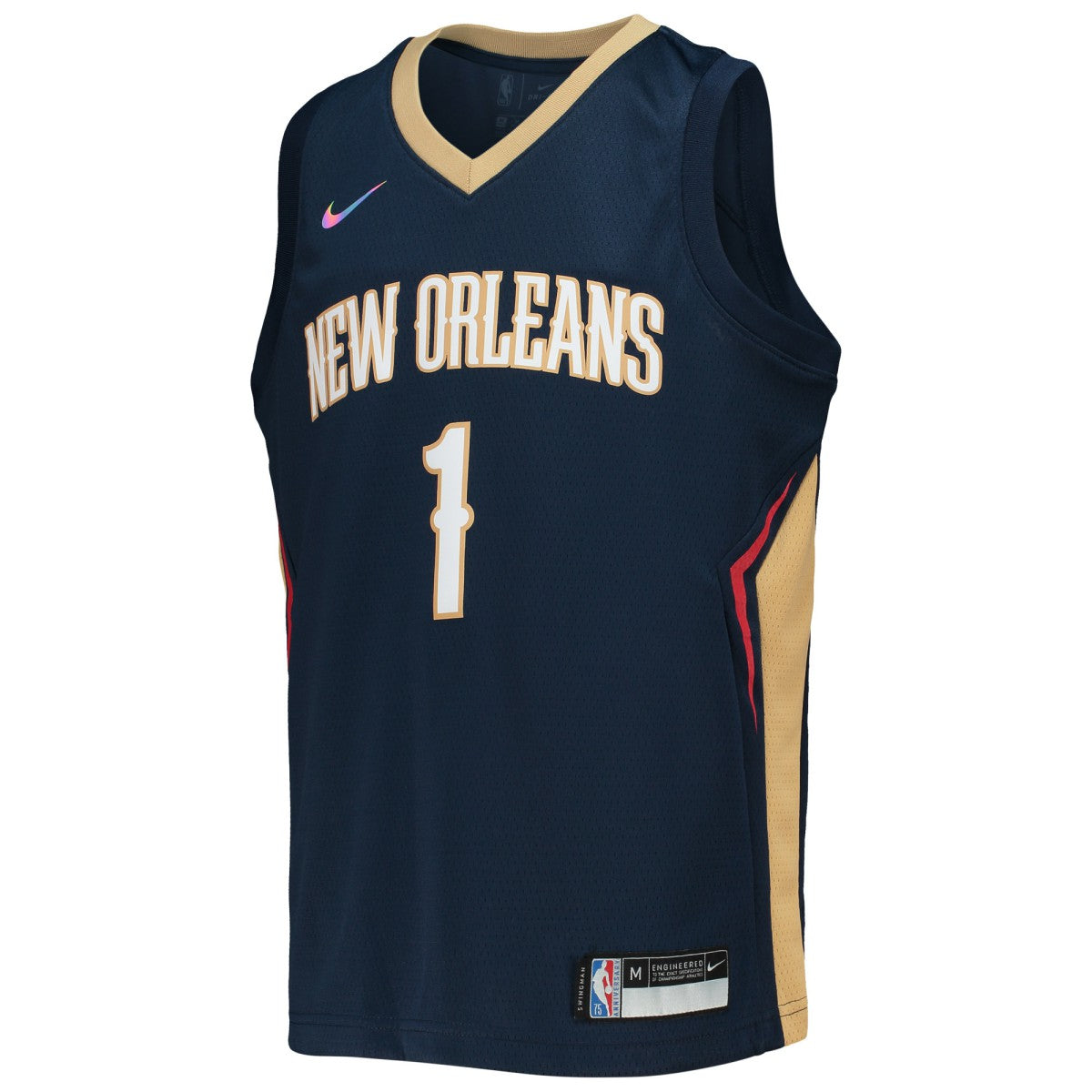 Zion Williamson New Orleans Pelicans Youth 2021/22 Diamond Swingman Jersey Icon Edition Navy | Nike