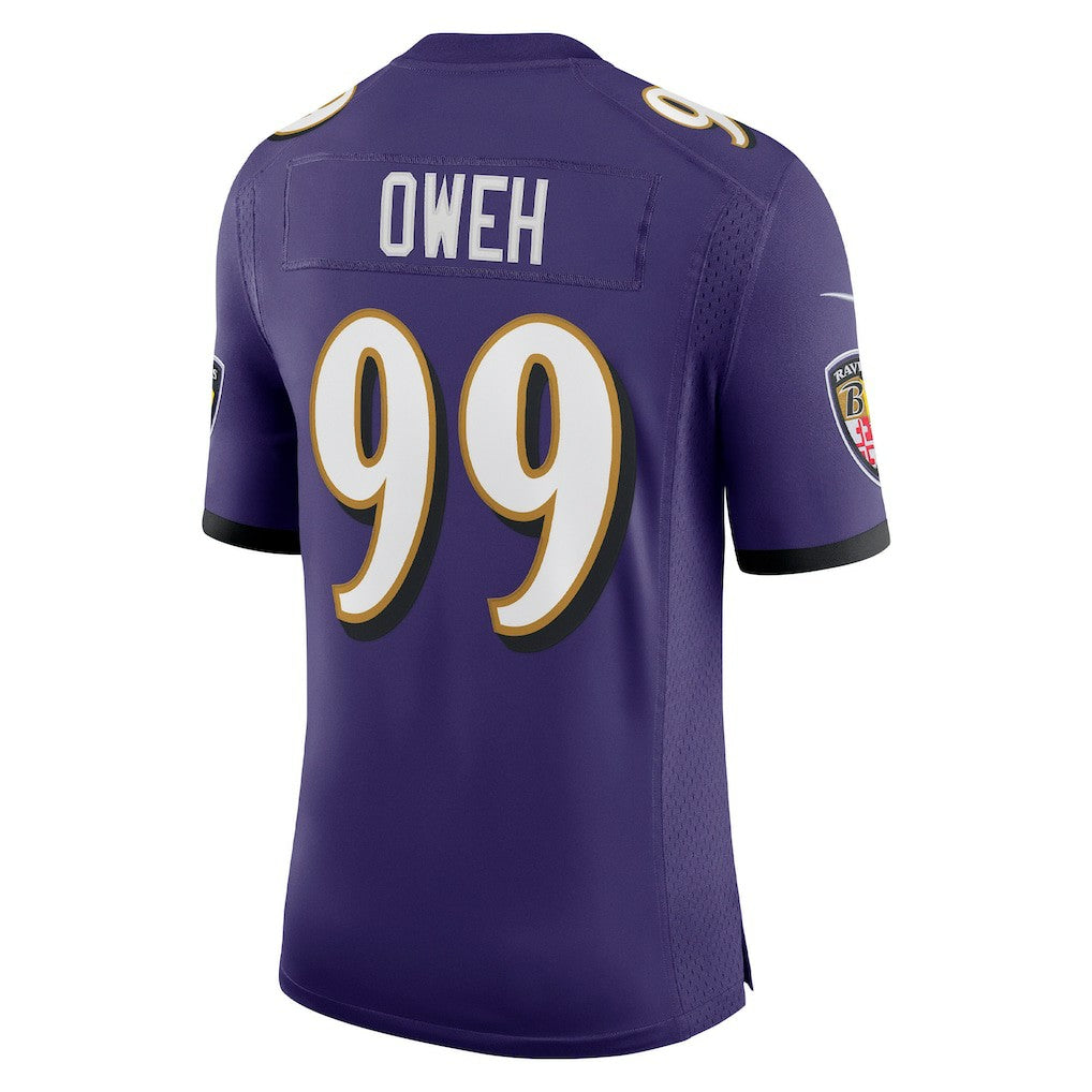 Nike Odafe Oweh Baltimore Ravens Vapor Limited Jersey Purple