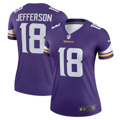 Nike Justin Jefferson Minnesota Vikings Women's Legend Player Performance Top Purple