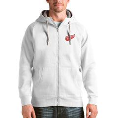 Detroit Red Wings Antigua Logo Victory Full-Zip Hoodie - White - NHL 4571766