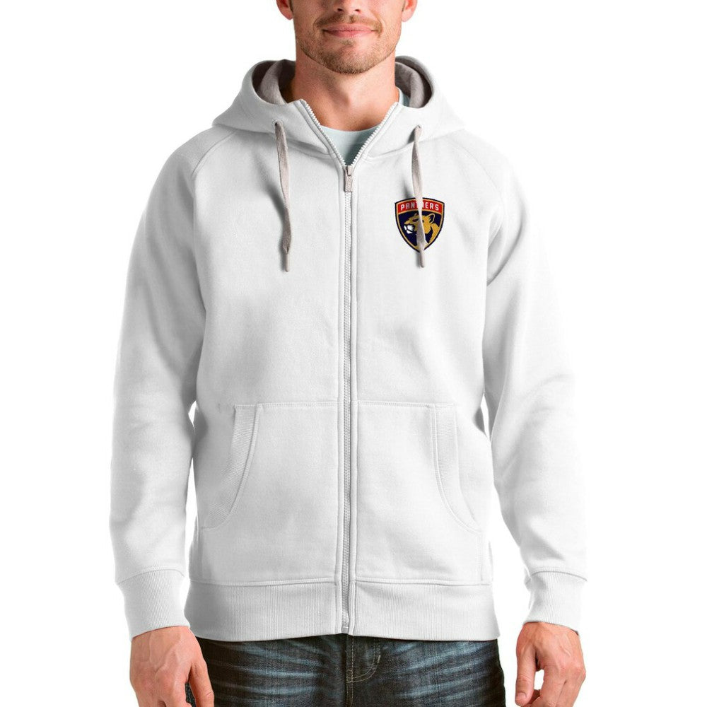 Florida Panthers Antigua Logo Victory Full-Zip Hoodie - White - NHL 4571777