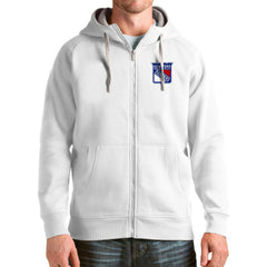 New York Rangers Antigua Logo Victory Full-Zip Hoodie - White - NHL 4571819