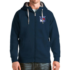 New York Rangers Antigua Logo Victory Full-Zip Hoodie - Navy - NHL 4571820