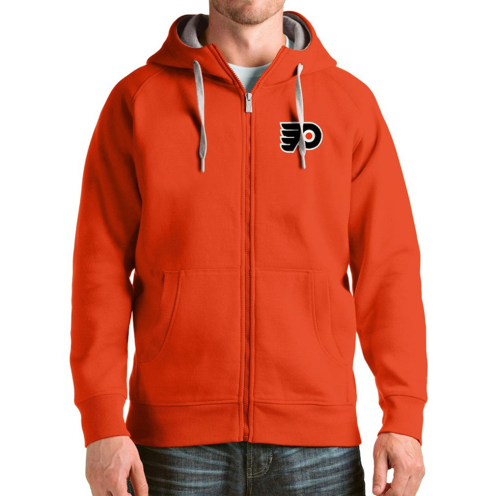 Philadelphia Flyers Antigua Logo Victory Full-Zip Hoodie - Orange - NHL 4571833