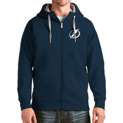 Tampa Bay Lightning Antigua Logo Victory Full-Zip Hoodie - Navy - NHL 4571857