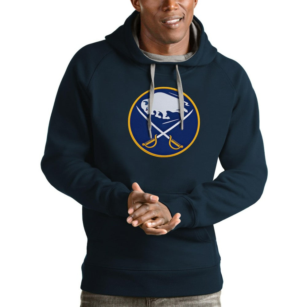 Buffalo Sabres Antigua Logo Victory Pullover Hoodie - Navy - NHL 4571932