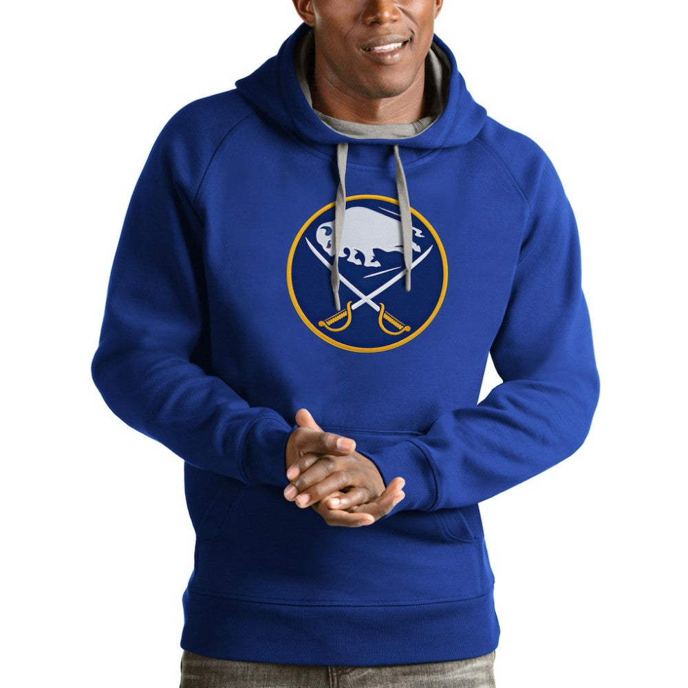 Buffalo Sabres Antigua Logo Victory Pullover Hoodie - Royal - NHL 4571936