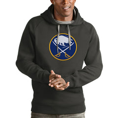 Buffalo Sabres Antigua Logo Victory Pullover Hoodie - Charcoal - NHL 4571937
