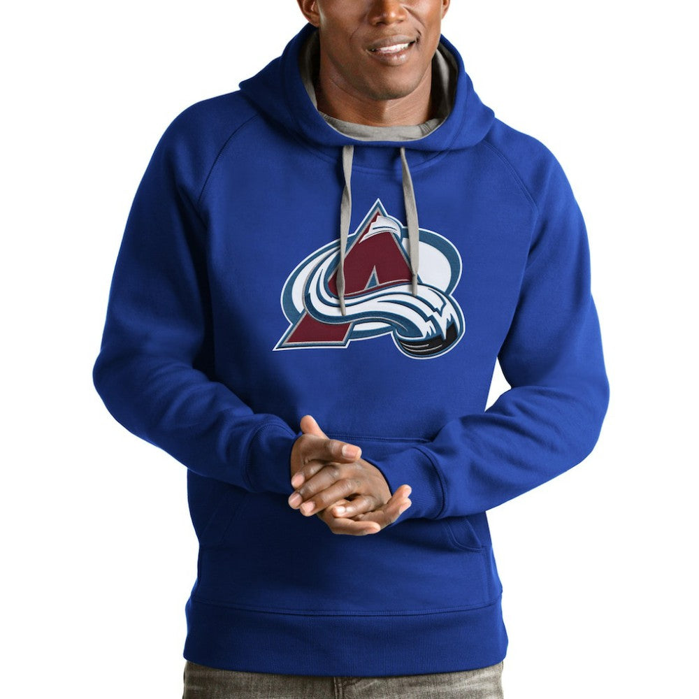 Colorado Avalanche Antigua Logo Victory Pullover Hoodie - Blue - NHL 4571957
