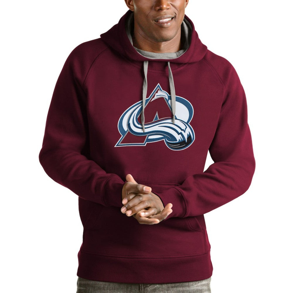 Colorado Avalanche Antigua Logo Victory Pullover Hoodie - Burgundy - NHL 4571958